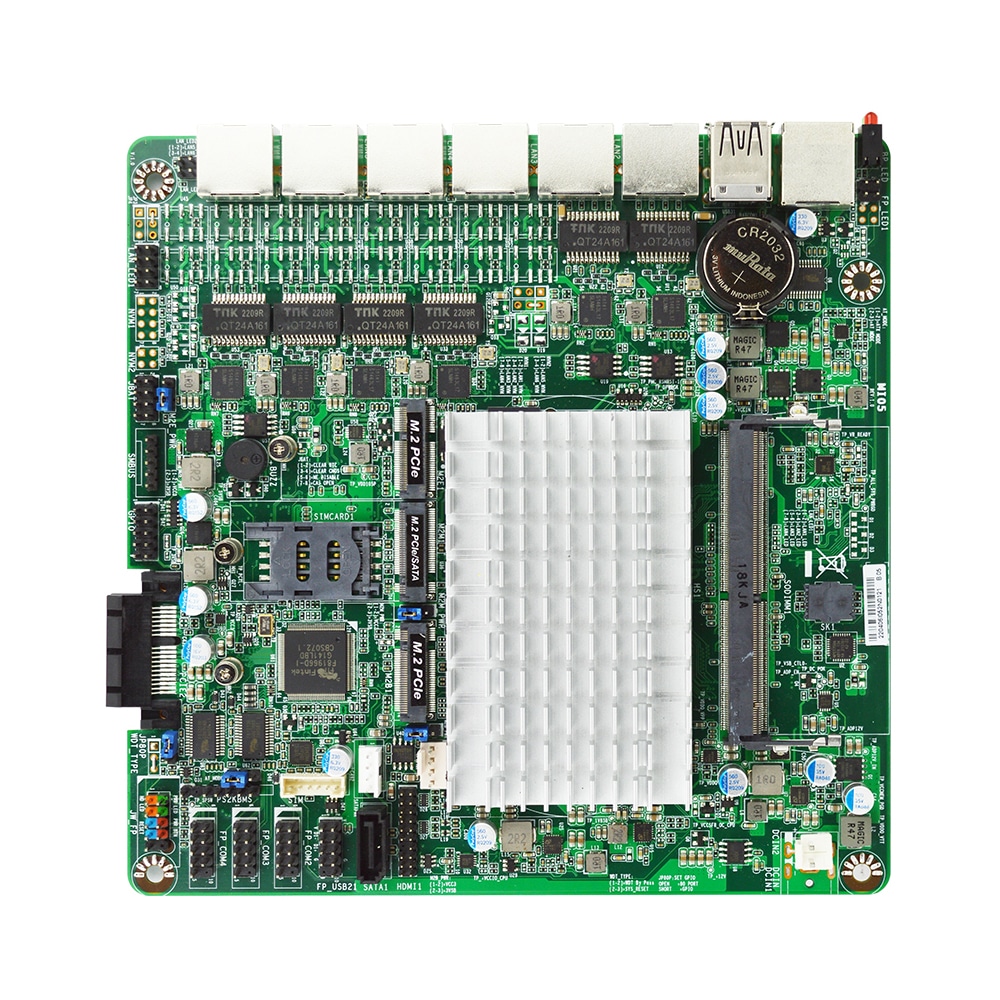 Jetway MI05-0XK Elkhart Lake Mini-ITX SBC with 6 X 2.5GBe LAN
